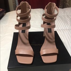 Donna Karen Sol Leather Strappy Sandal